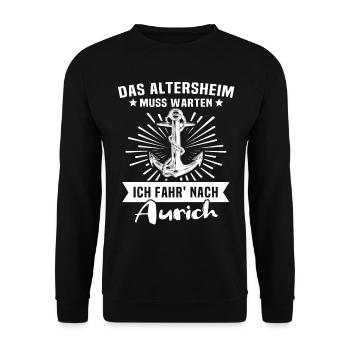 Aurich Auricher - Unisex Pullover - Schwarz - Vorne - Alina (178cm) & Michal (187cm)