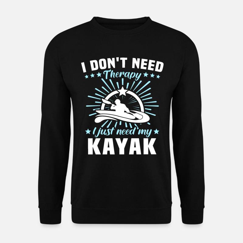 Kayaker Kayak Kayaking - Unisex Pullover - Schwarz