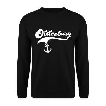 Oldenburger Sprüche Oldenburg - Unisex Pullover - Schwarz - Vorne - Alina (178cm) & Michal (187cm)