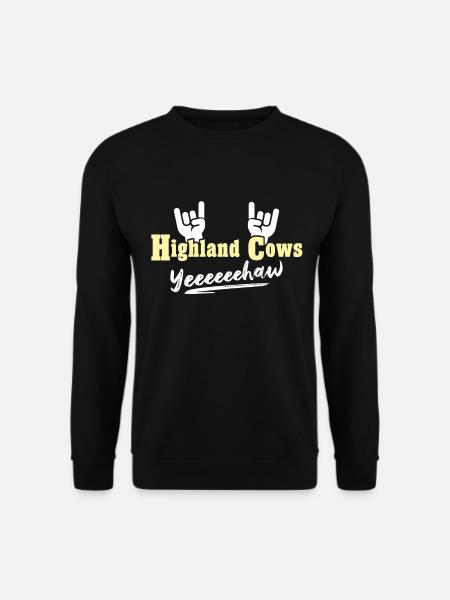 Highland Cattle Cow - Unisex Sweatshirt - black