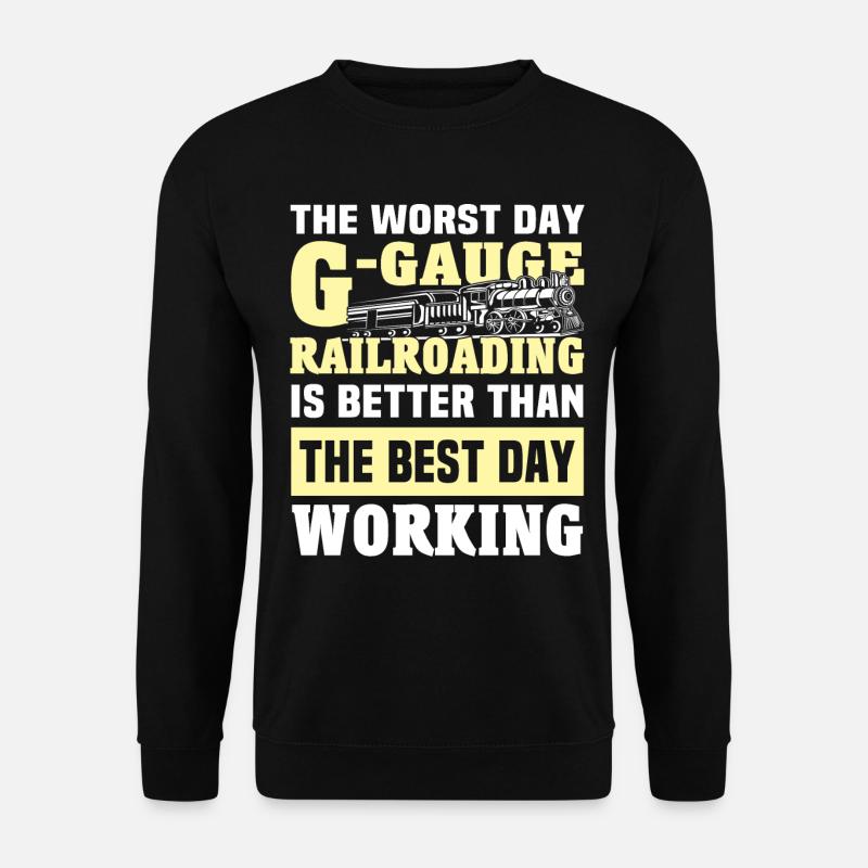 Gartenbahn Garteneisenbahn Spur G - Unisex Pullover - Schwarz