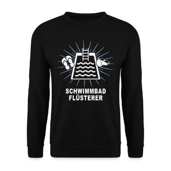 Bademeister Schwimmmeister - Unisex Pullover - Schwarz - Vorne - Alina (178cm) & Michal (187cm)
