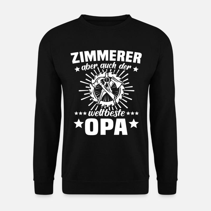Zimmermann Opa - Unisex Pullover - Schwarz
