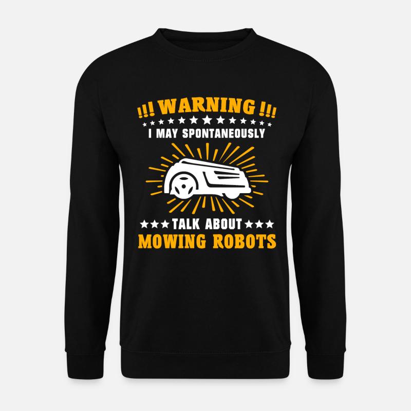 Mähroboter Rasenmäher Roboter - Unisex Pullover - Schwarz