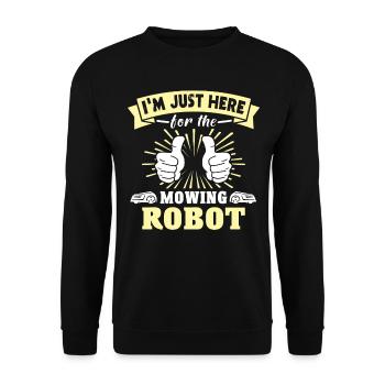Tondeuse robot Robot tondeuse - Sweat-shirt Unisexe - noir - Devant - Alina (178cm) & Michal (187cm)