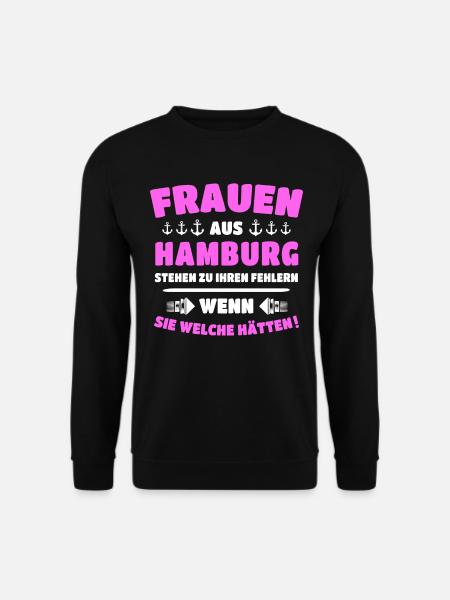 Hamburg Frau Hamburger Frauen - Unisex Pullover - Schwarz