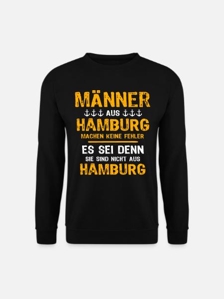 Hamburg Mann Hamburger Männer - Unisex Pullover - Schwarz