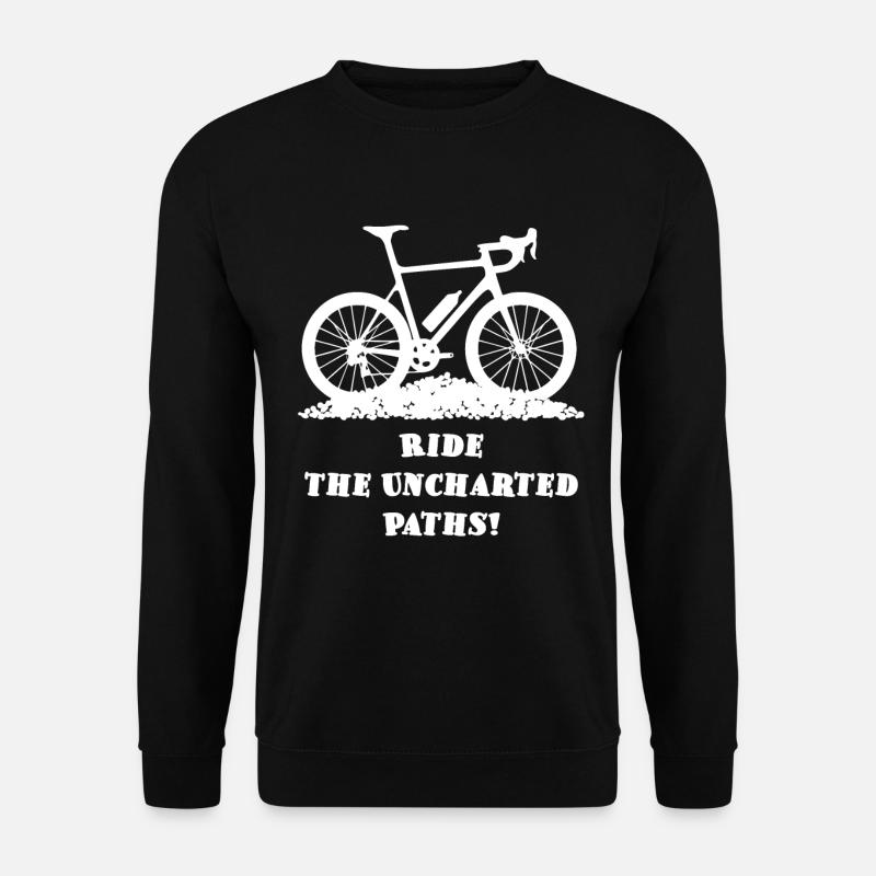 Unknown Paths – Gravel Bike - Unisex Sweatshirt - black