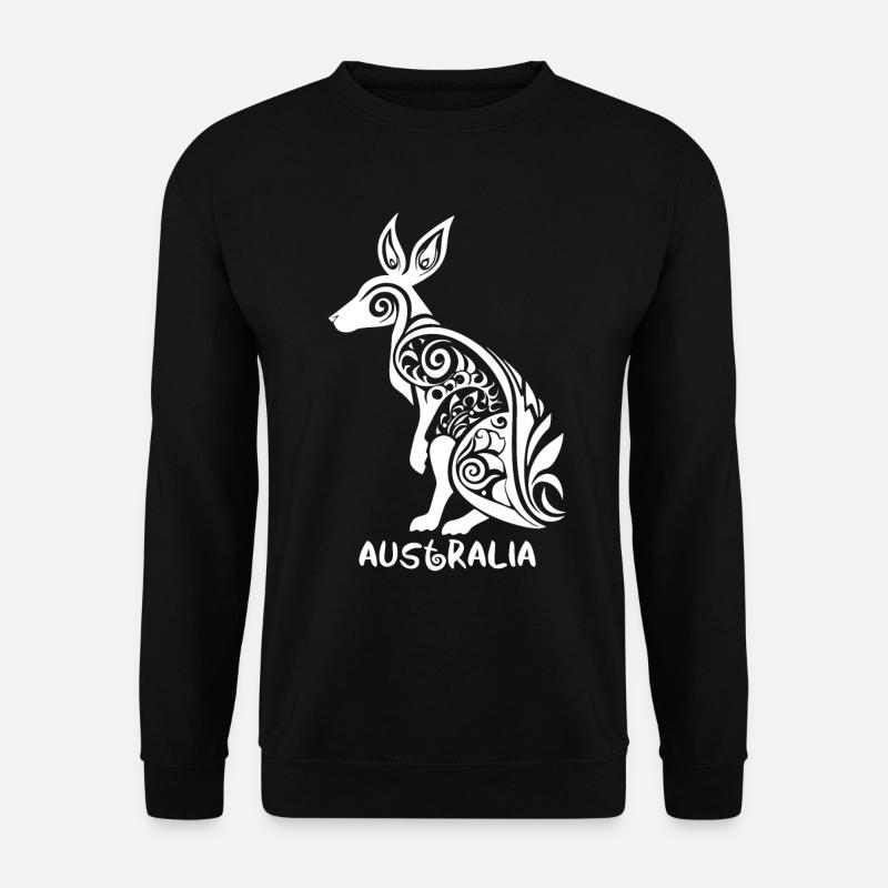 Tribal Symbol – Australia Kangaroo - Unisex Sweatshirt - black