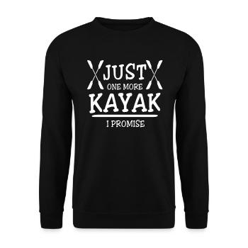 Kayak Kayaking - Sweat-shirt Unisexe - noir - Devant - Alina (178cm) & Michal (187cm)