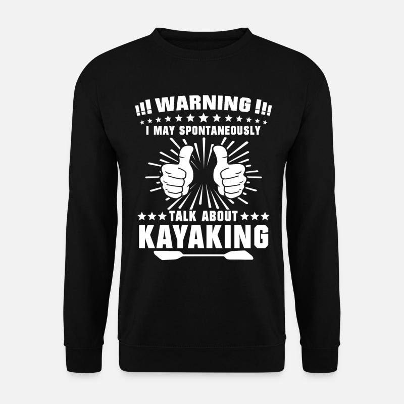 Kayak Kayaking - Unisex Pullover - Schwarz