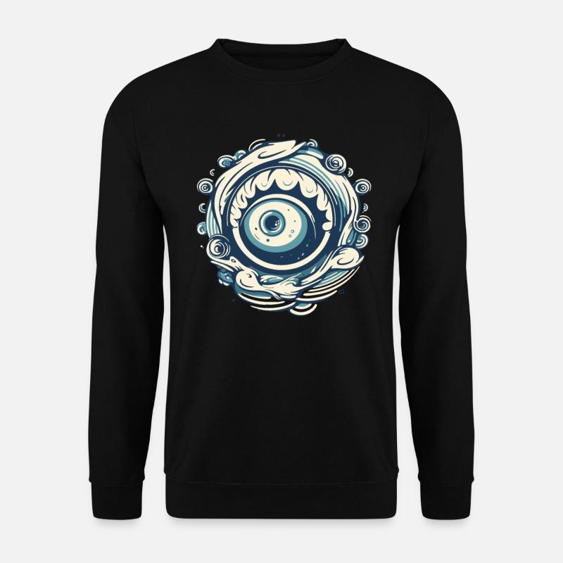 Aqua Wave Oeil - Sweat-shirt Unisexe - noir