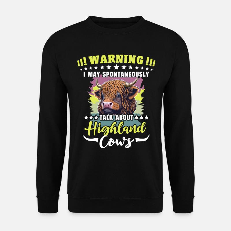 Highland cattle Cattle Cows - Unisex Sweatshirt - black