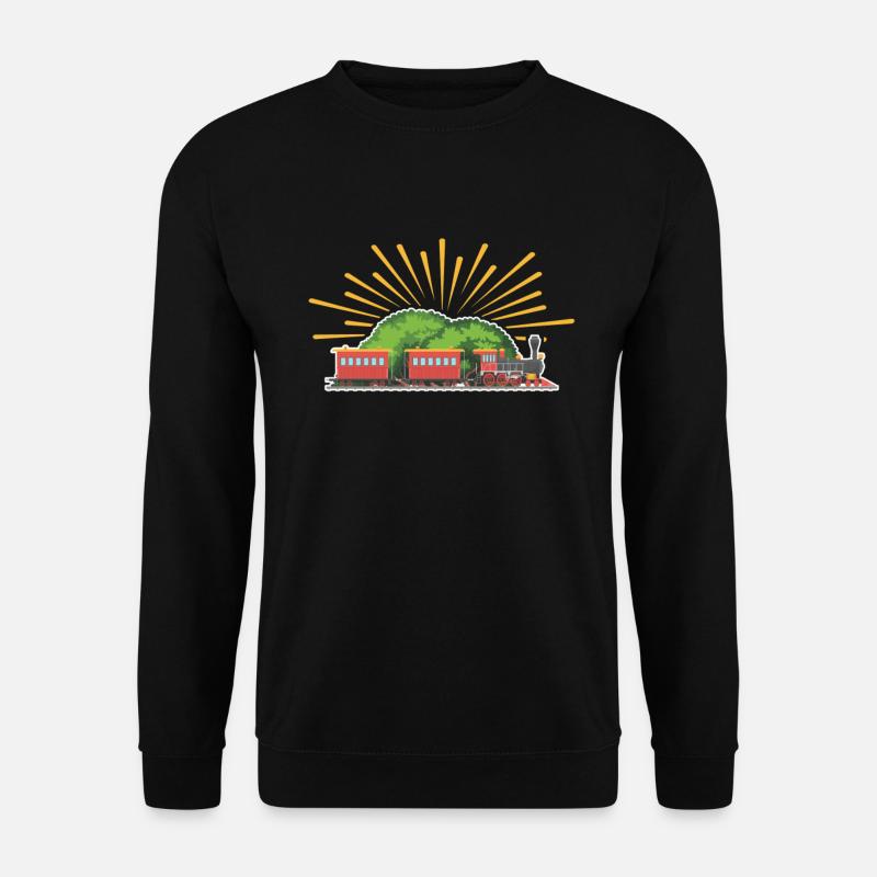 Modelleisenbahn Spur G - Unisex Pullover - Schwarz