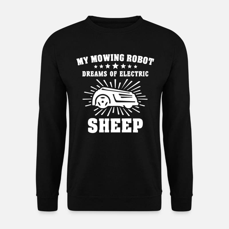 Robotic lawn mower - Unisex Sweatshirt - black