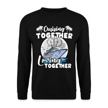 Cruise Love Honeymoon - Unisex Sweatshirt - black - Front - Alina (178cm) & Michal (187cm)