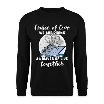 Cruising together - Unisex Sweatshirt - black - Front - Alina (178cm) & Michal (187cm)