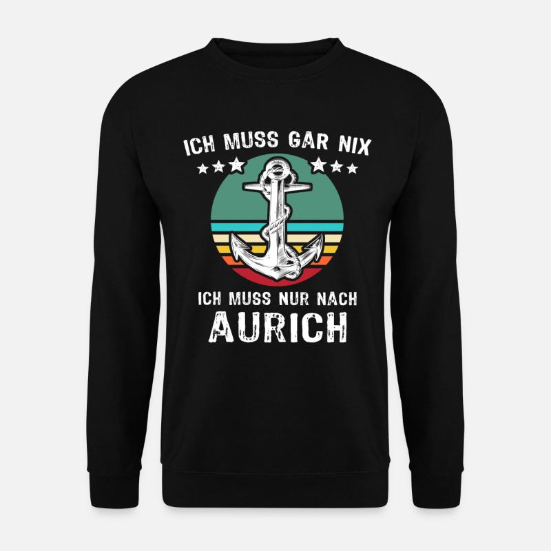 Aurich Urlaub - Unisex Pullover - Schwarz