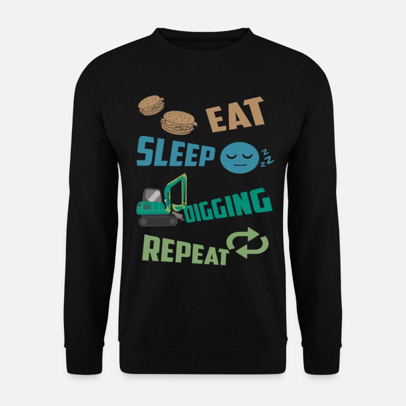 Baggerfahrer - Unisex Pullover - Schwarz