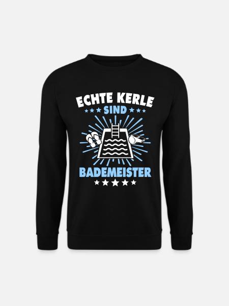 Schwimmmeister Kerle Bademeister - Unisex Pullover - Schwarz