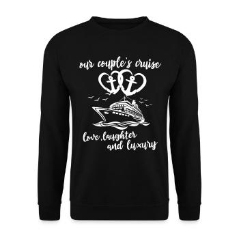 Couple de croisière - Sweat-shirt Unisexe - noir - Devant - Alina (178cm) & Michal (187cm)