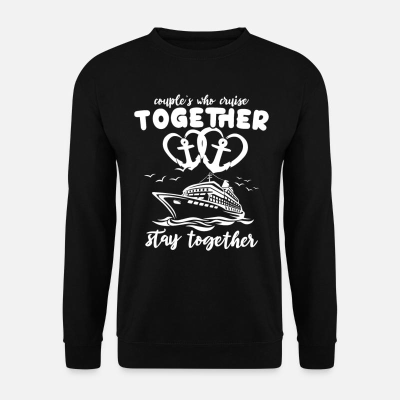 Kreuzfahrtschiff Paar Kreuzfahrt - Unisex Pullover - Schwarz