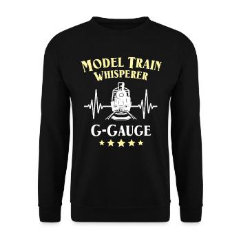 Chemin de fer de jardin ECG Écartement G - Sweat-shirt Unisexe - noir - Devant - Alina (178cm) & Michal (187cm)