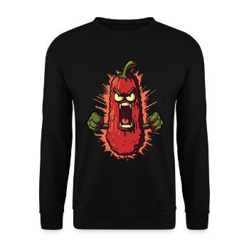 Légumes en colère - Sweat-shirt Unisexe - noir - Devant - Alina (178cm) & Michal (187cm)