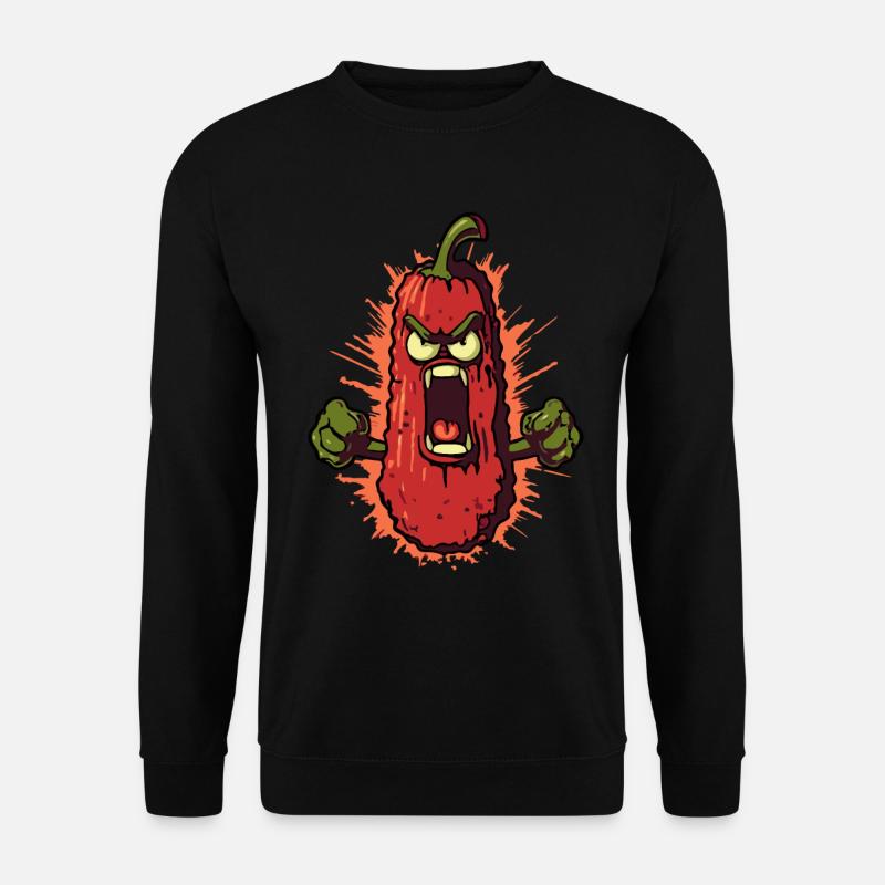 Wütendes Gemüse - Unisex Pullover - Schwarz