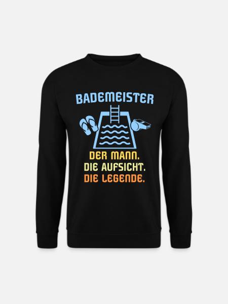 Schwimmmeister Bademeister - Unisex Pullover - Schwarz