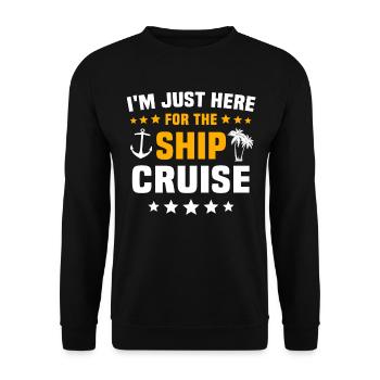 Kreuzfahrt - Unisex Pullover - Schwarz - Vorne - Alina (178cm) & Michal (187cm)
