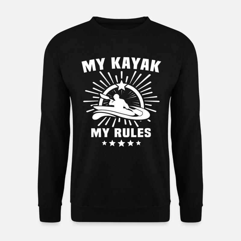 Kayaking Kayaker Kayak - Unisex Sweatshirt - black