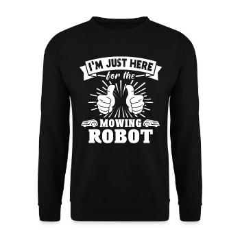 Tondeuse robot - Sweat-shirt Unisexe - noir - Devant - Alina (178cm) & Michal (187cm)