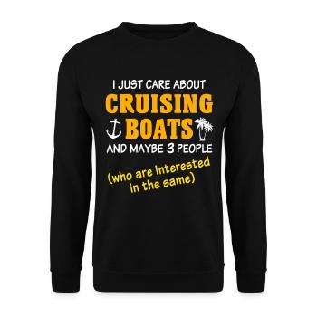 Cruise Ship Cruise - Unisex Sweatshirt - black - Front - Alina (178cm) & Michal (187cm)