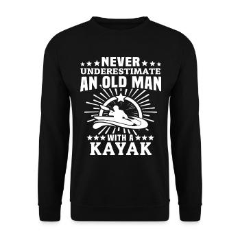 Kayak Kayaking - Sweat-shirt Unisexe - noir - Devant - Alina (178cm) & Michal (187cm)