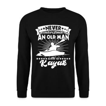 Kayaking - Unisex Pullover - Schwarz - Vorne - Alina (178cm) & Michal (187cm)