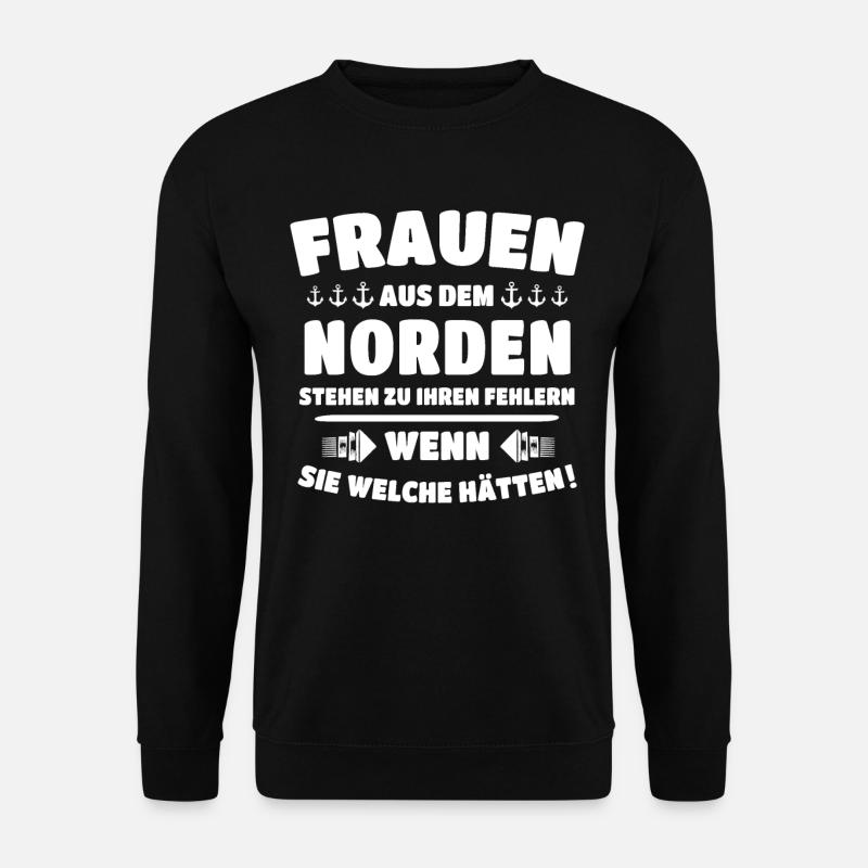 Norden Sprüche Nordener - Unisex Pullover - Schwarz