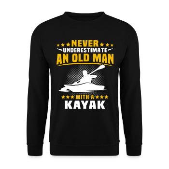 Kayaking Underestimate kayakers - Unisex Sweatshirt - black - Front - Alina (178cm) & Michal (187cm)