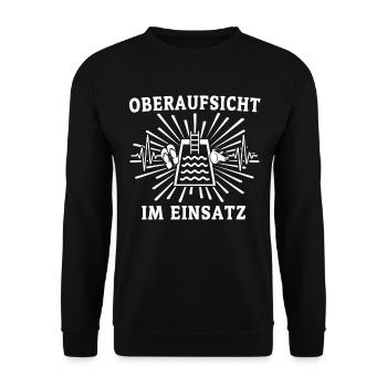 Schwimmmeister Beruf Bademeister - Unisex Pullover - Schwarz - Vorne - Alina (178cm) & Michal (187cm)