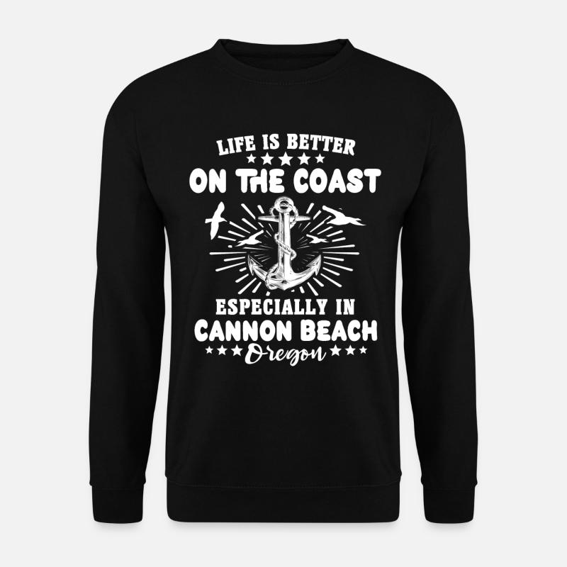Cannon Beach Oregon - Unisex Sweatshirt - black