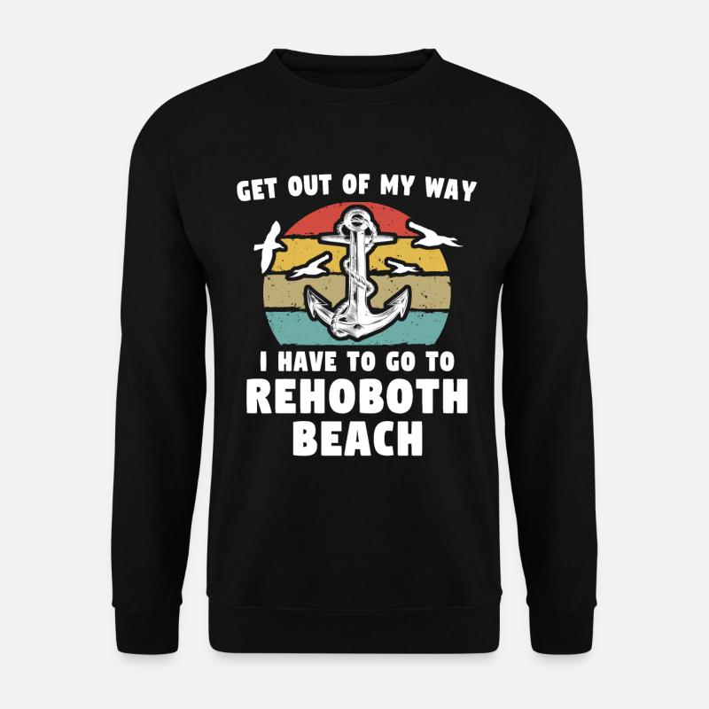 Plage de Rehoboth Delaware - Sweat-shirt Unisexe - noir