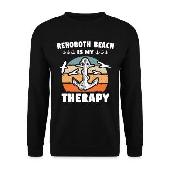Rehoboth Beach Delaware - Unisex Pullover - Schwarz - Vorne - Alina (178cm) & Michal (187cm)