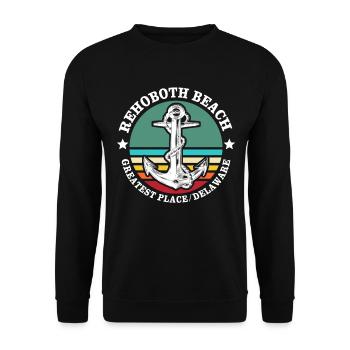 Rehoboth Beach Delaware - Unisex Pullover - Schwarz - Vorne - Alina (178cm) & Michal (187cm)