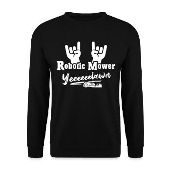 Tondeuse robot - Sweat-shirt Unisexe - noir - Devant - Alina (178cm) & Michal (187cm)