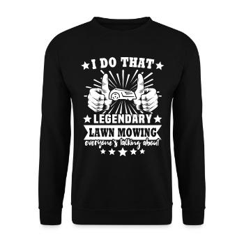 Tondeuse robot - Sweat-shirt Unisexe - noir - Devant - Alina (178cm) & Michal (187cm)