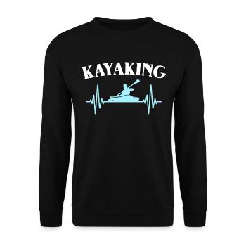 Kayak ECG - Unisex Sweatshirt - black - Front - Alina (178cm) & Michal (187cm)