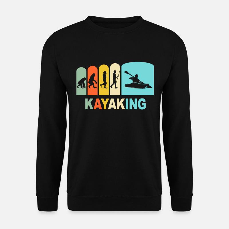 Kayak Evolution Kayaking - Unisex Pullover - Schwarz