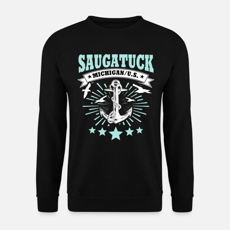 Saugatuck Michigan - Unisex Pullover - Schwarz