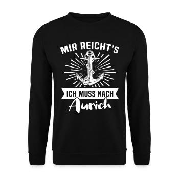 Aurich - Unisex Pullover - Schwarz - Vorne - Alina (178cm) & Michal (187cm)