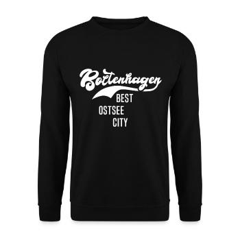 Boltenhagen Sprüche - Unisex Pullover - Schwarz - Vorne - Alina (178cm) & Michal (187cm)